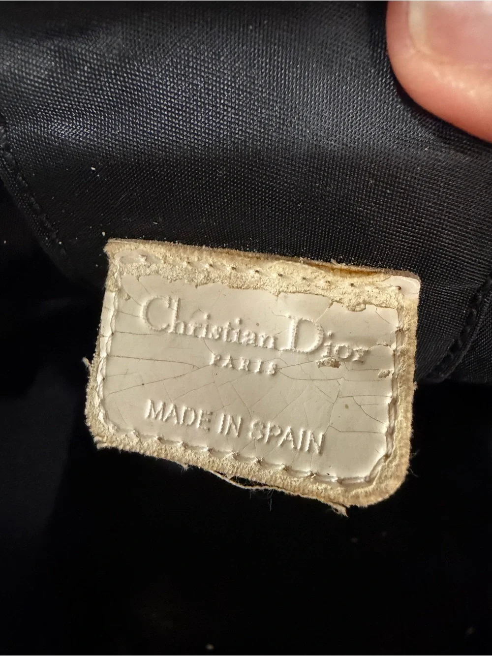 Dior Black and White Monogram Canvas Cosmetic Case with '2' Patch